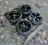 4бр.Алуминиеви джанти 17цола 5x120+НОВИ ГУМИ DOT4924 за BMW E60/E63/E65, снимка 3