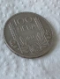Сребърна монета 100 лева 1934 година България цар Борис трети 41069, снимка 3
