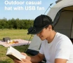 Шапки слънцезащитни с USB вентилатор, снимка 5