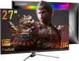 XGaming 27" QHD 165Hz Геймърски монитор VA, 1ms, FreeSync, HDR10, снимка 1