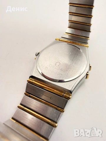 Omega Constellation Manhattan Day-Date Quartz – 18K Gold Bezel & Original Bracelet, снимка 6 - Мъжки - 54894193