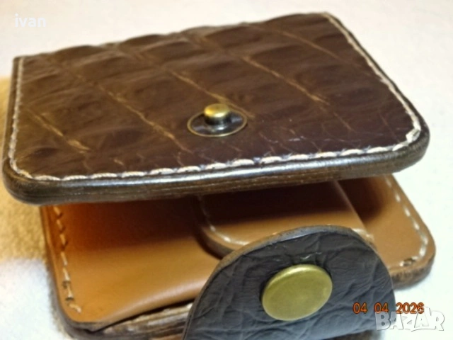 мъжки портфейл /ръчна изработка/, снимка 3 - Портфейли, портмонета - 51596762