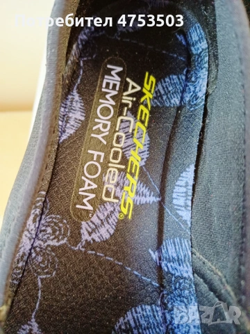 Черни обувки Skechers 37, снимка 2 - Дамски ежедневни обувки - 54367837