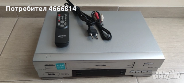 Видео Toshiba VHS , снимка 2 - Плейъри, домашно кино, прожектори - 55267483