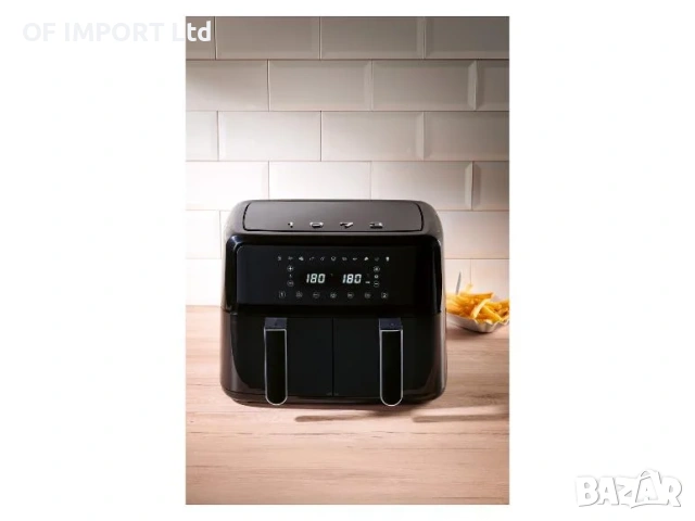 Двоен Двузонов Фритюрник с Горещ Въздух SILVERCREST SHLFD 2600 B1 1973, снимка 2 - Фритюрници - 54406076