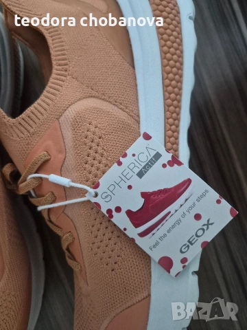 Дамски маратонки Geox D SPHERICA ACTIF - Sneakers laag - peach, снимка 5 - Маратонки - 54322869
