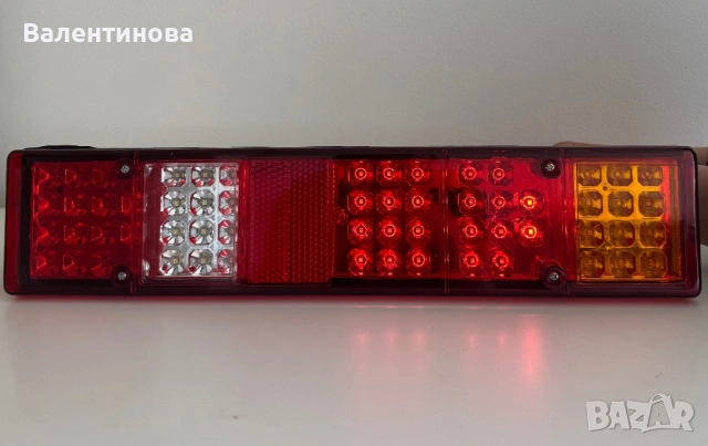 Комплект LED стопове 60 диода 12V 5 функции за бус, камион, ремарке, снимка 6 - Аксесоари и консумативи - 54367310