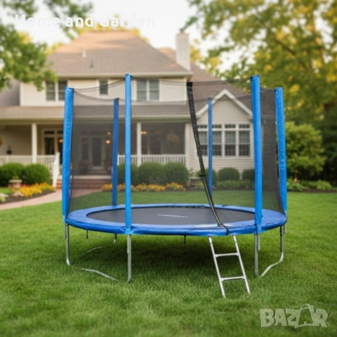 Батут с външна мрежа Jump 10ft - безопасно забавление и тренировка, снимка 2 - Други спортове - 54027717