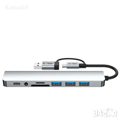 Адаптер Tech-Protect HB06 HUB 8in1, снимка 2 - Кабели и адаптери - 55526069