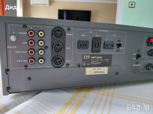  ITT Модел: Hifi 8033 , снимка 7 - Ресийвъри, усилватели, смесителни пултове - 54091042