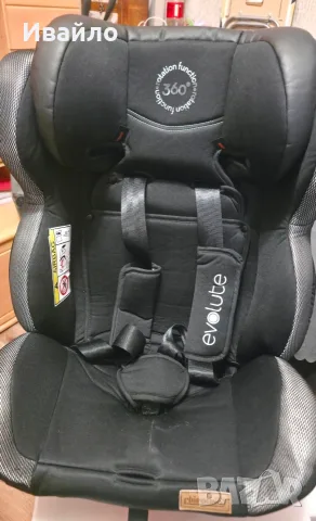 Столче за кола Chipolino - Evolute 360, 0-36 kg, с Isofix, асфалт, снимка 2 - Столчета за кола и колело - 55341375