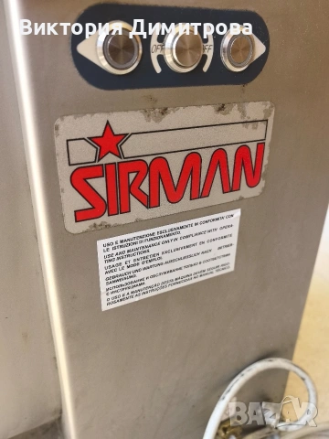 Професионална монофазна месобъркачка Sirman IP 30 M (30 кг) – Произведена 2019 г. – Като нова!, снимка 11 - Друго търговско оборудване - 54893463