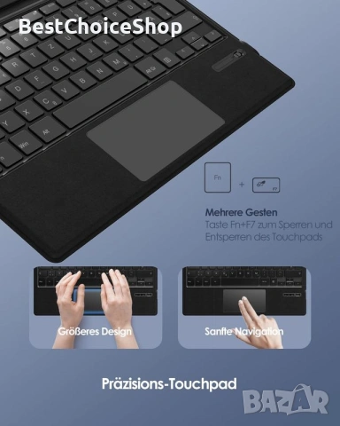 Qulose Surface Pro клавиатура за Microsoft Surface Pro7 Plus/Pro 7/Pro 6/Pro 5/Pro 4/Pro 3, безжична, снимка 7 - Аксесоари за Apple - 54966953