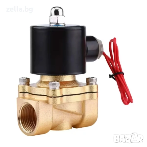 Електромагнитен клапан 220V 3/4 цола, нормално затворен, месинг, 1MPa - за поливни системи 10303, снимка 6 - Художествена литература - 54663227