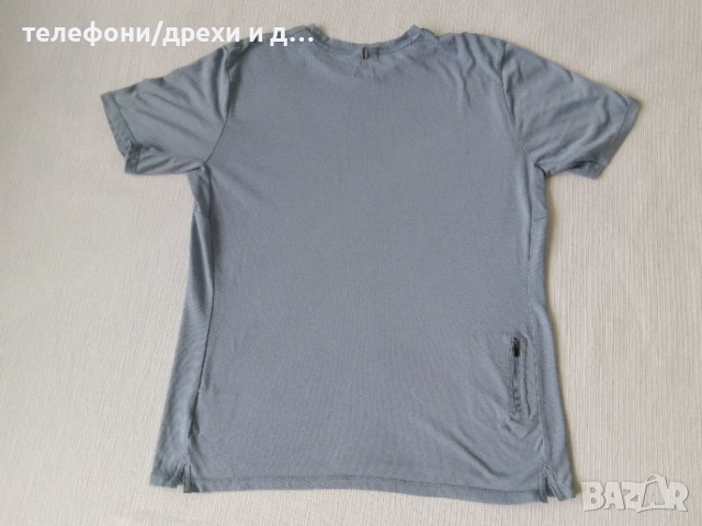 Сива тениска Nike DRI-FIT (L), снимка 2 - Спортни дрехи, екипи - 54768915
