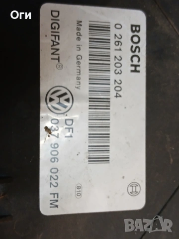 Компютър за Фолксваген Пасат В3 2.0 115к.с. синхро 0 261 203 204 / 037 906 022 FM, снимка 2 - Части - 54100400