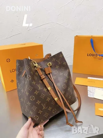 Дамска чанта Louis Vuitton NeoNoe, кожа, снимка 8 - Чанти - 55465596