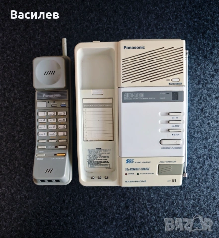 Ретро Panasonic EASA-PHONE KX-T4301BH с телефонен секретар – Напълно работещ, снимка 2 - Други - 54460929