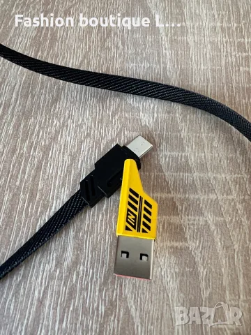 5 евро уникален кабел за зареждане със сменящи се портове USB type C и за айфон 🖤, снимка 8 - USB кабели - 55408724