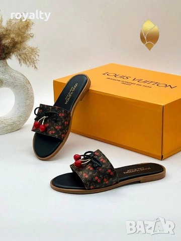 Louis Vuitton Нови Дамски Чехли Различни Цветове Луи Витон , снимка 3 - Чехли - 55093993