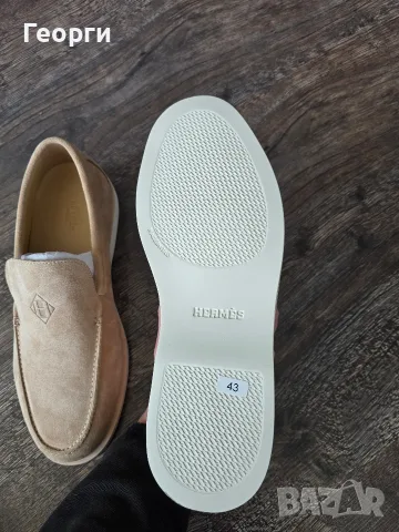 Мъжки мокасини Hermes, снимка 8 - Мокасини - 55445476