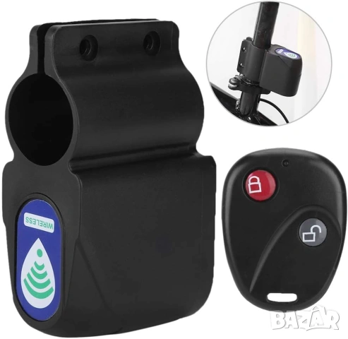 Смарт аларма за велосипед и тротинетка с дистанционно, сензор, сирена 120dB, аларма против кражба, снимка 2 - Аксесоари за велосипеди - 54233904