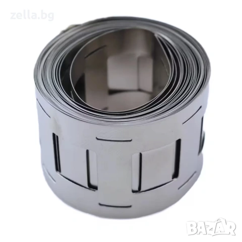Лента от чист никел 2P 0.15mm x 27mm за точково заваряване на 18650 батерии – Ролка 5м за DIY 10378, снимка 9 - Друга електроника - 54685149