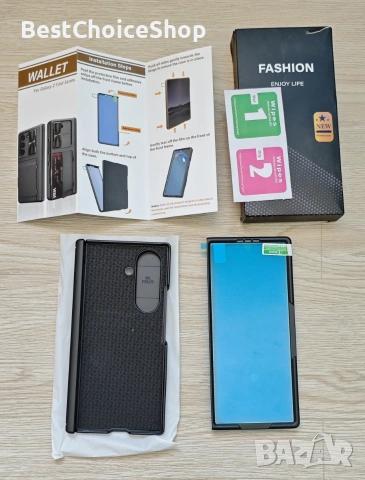Калъф за Samsung Galaxy Z Fold 7 с отделение за карти протектор екран и панта удароустойчив, снимка 2 - Калъфи, кейсове - 55166360