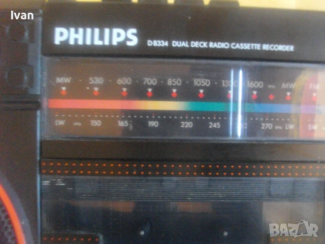 ВИНТИДЖ ОТ 1984г. PHILIPS TANDEM D 8334 BLACK DUAL DECK RADIO CASSETTE RECORDER ОТЛИЧНО СЪСТОЯНИЕ , снимка 11 - Радиокасетофони, транзистори - 54875345