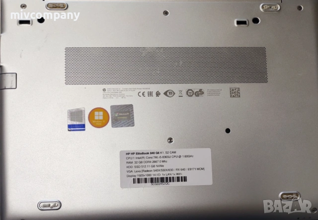 Лаптоп HP EliteBook 840 G6 Ram 32 i5 ssd 512, снимка 5 - Лаптопи за работа - 54343156