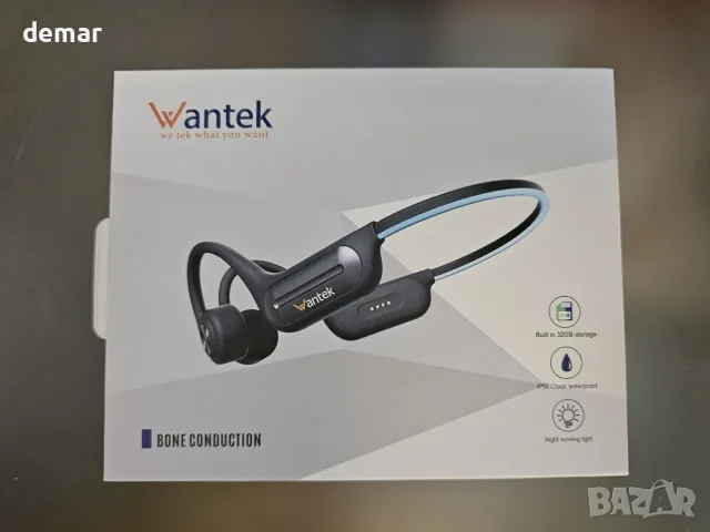 Слушалки за плуване Wantek с костна проводимост, безжични Bluetooth, 32GB, снимка 7 - Bluetooth слушалки - 55621388