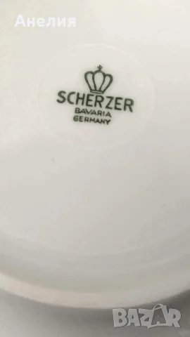 Scherzer Bavaria златен кант чинии и супник, снимка 10 - Чинии - 55319628