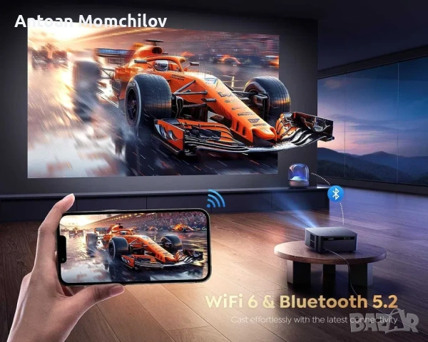 Проектор PUTRIMS K12 Google TV WiFi 6 1080P, снимка 6 - Плейъри, домашно кино, прожектори - 54823943