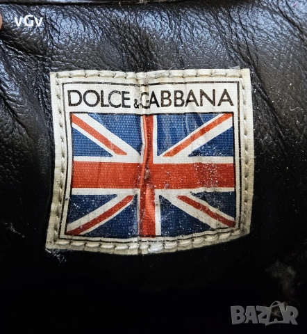 Мъжки кожени кецове Dolce & Gabbana - 40,5-41, снимка 5 - Кецове - 55081173
