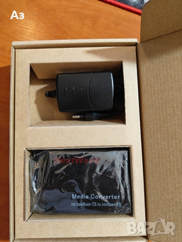 Media converter 10/100, снимка 2 - Мрежови адаптери - 54744532
