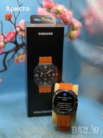 Samsung Galaxy Watch Ultra (2025), 47mm, LTE, 64GB, Titanium Gray + Orange Band, снимка 4 - Смарт часовници - 55682472