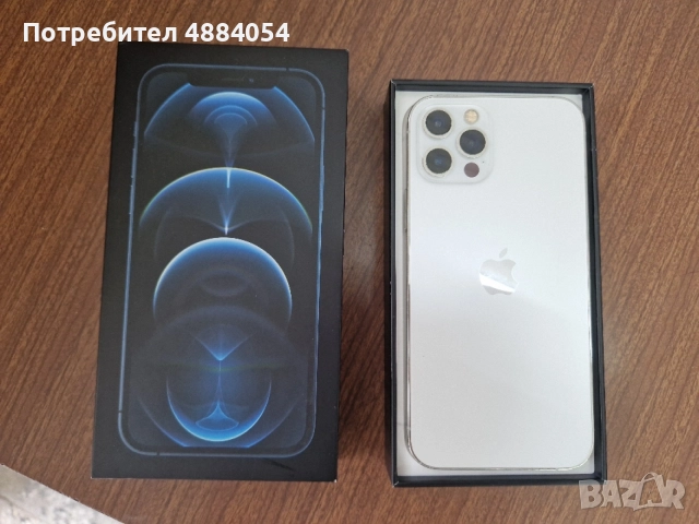 iPhone 12 pro-Silver-256gb/100% battrry health 