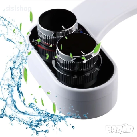 Приставка биде за максимална хигиена: Смесител за топла и студена вода и двойно пръскане 4285