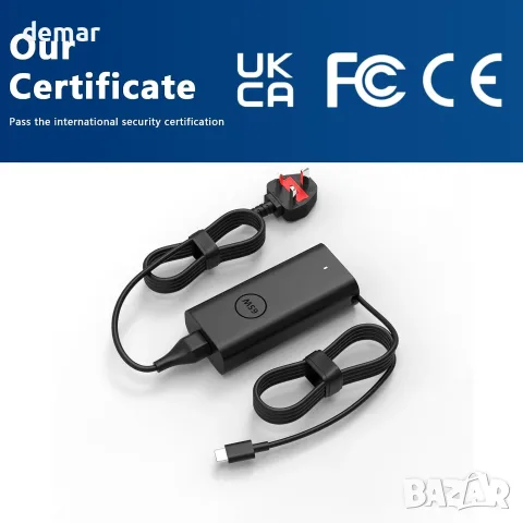 65W USB C Gram зарядно устройство, съвместимо с лаптоп LG Gram 15 16 17 14, снимка 6 - Части за лаптопи - 55527895