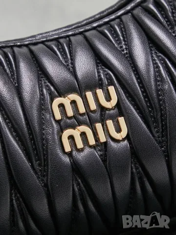 Miu Miu Wander Matelassé Bag – Black, снимка 5 - Чанти - 55417282