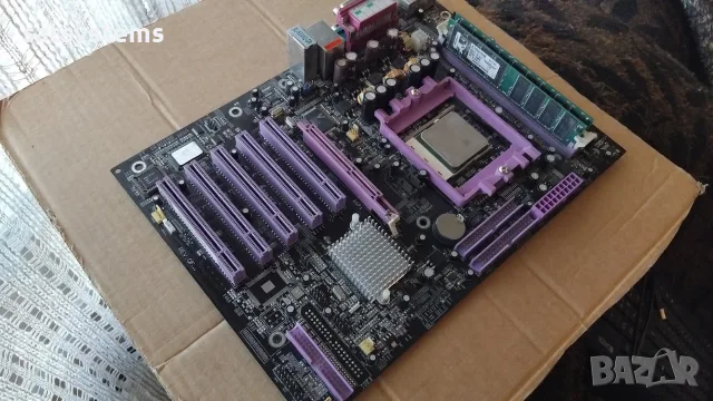 Дънна платка Soltek SL-K8AN2-GR Socket 754 CPU+FAN+RAM, снимка 5 - Дънни платки - 55503419