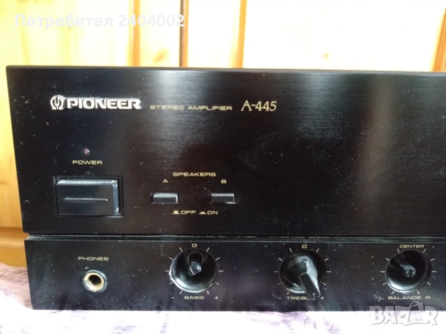 Стерео усилвател Pioneer A-445, снимка 2 - Ресийвъри, усилватели, смесителни пултове - 54484666