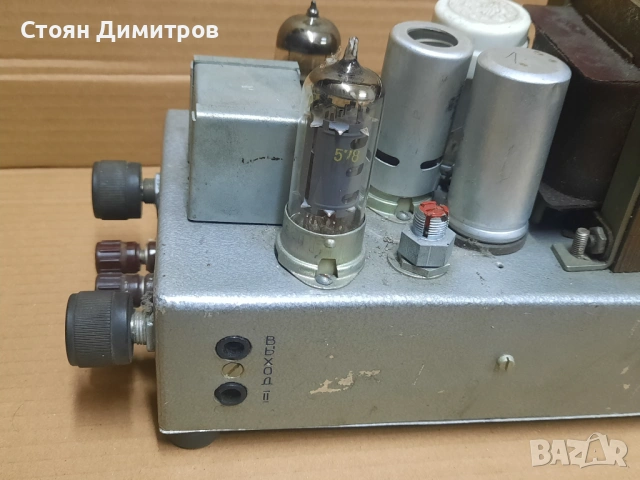Ретро лампово шаси за усилвател, телеграфен ключ, снимка 3 - Други - 54772806