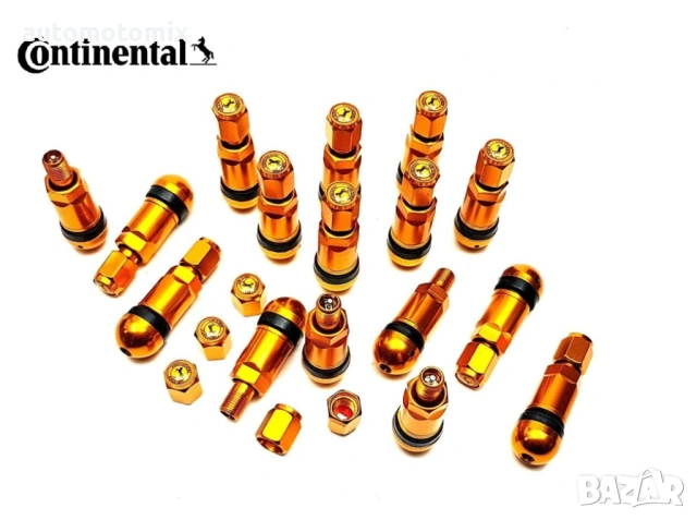 Метални вентили за алуминиеви джанти Continental,Тъмно сиви, Сребристи,Червени,Сини,Жълти - 891344, снимка 4 - Аксесоари и консумативи - 42733327