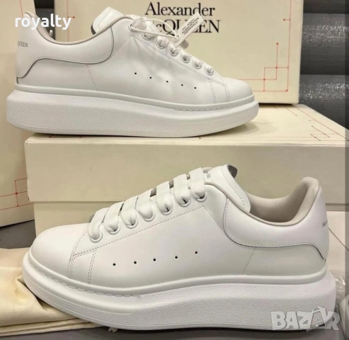 Alexander McQueen Нови Бели Дамски Маратонки с Кутия 