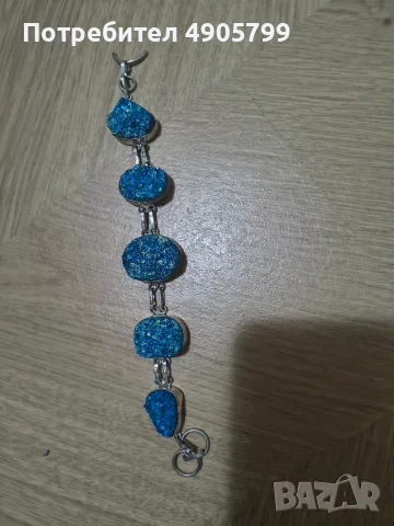 bracelet made from raw stones 