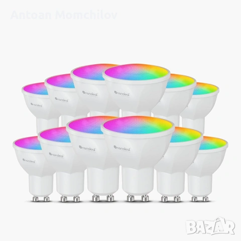 Смарт крушки Nanoleaf GU10 Matt 12 броя