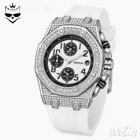 SANDA 7026 – SILVER – спортно-луксозен кварцов часовник