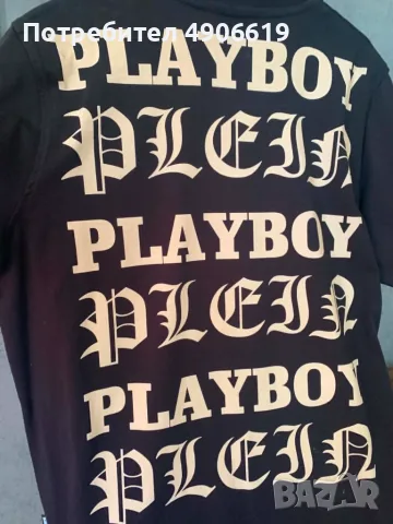 Philipp Plein Platinum Cut x Playboy  Камъни & Голям надпис на гърба  Като нова