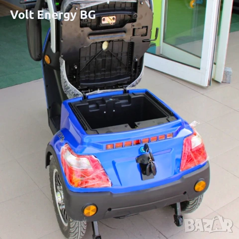 Премиум модел електрическа триколка за възрастни Max Motors FM1, 1500W, 60V, снимка 11 - Инвалидни скутери - 54887403